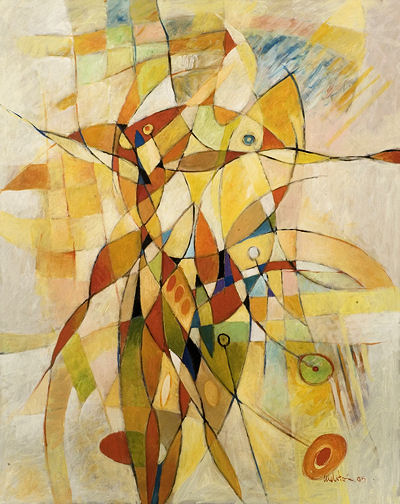 2005 - Il balletto del vento - Acrylic on canvas 100x80cm