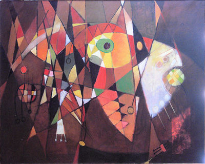 2006 - Lo sguardo in autunno - Acrylic on canvas 100x80cm