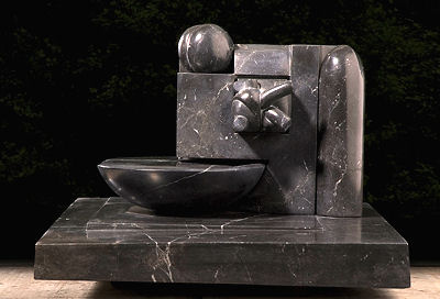 1992 - La fontana - Nero Marquigna cm 38x39x26