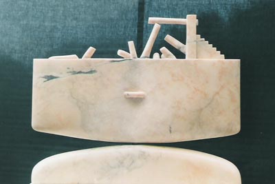1996 - Verso il mare - Roso di Portogallo cm 71x10x56