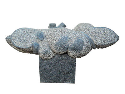 2001 - Le nuvole - Granito nero Africa cm 47x22x17