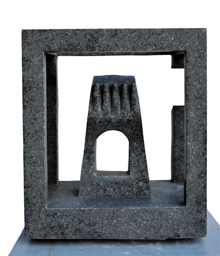 2014 - Il Tempio di Giove II - Granito nero cm 50x43.5x29.5